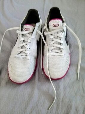 Nike Gray and White Women's Athletic Sneakers